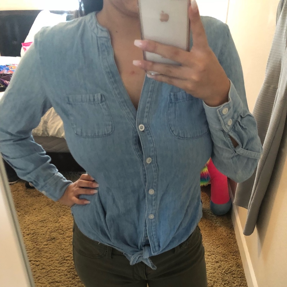 🍉Candies denim long sleeve top